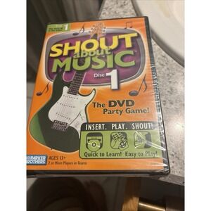 Shout About Music Disc 1 DVD Party Game 2005 Hasbro Parker Brothers Ages 13+